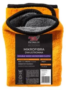 MOJE AUTO απορροφητική πετσέτα μικροϊνών 19-632 41x41cm, πορτοκαλί/μαύρη