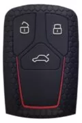 Θήκη κλειδιού για αυτοκίνητα Audi 2008-02, εύκαμπτη, μαύρη