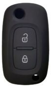 Θήκη κλειδιού για αυτοκίνητα Renault 2021-01, εύκαμπτη, μαύρη 1