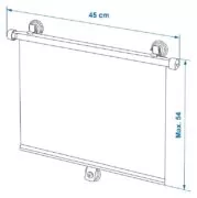PROPLUS κουρτίνες αυτοκινήτου 250013, με βεντούζα, 45x54cm, 2τμχ 5