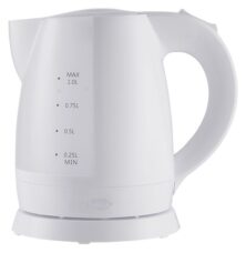 Darwin DRW-008 Λευκός Βραστήρας 1LT 1350-1650W με Περιστρεφόμενη Βάση 360°