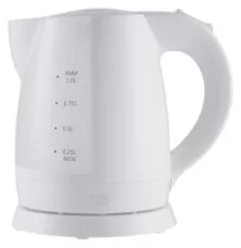Darwin DRW-008 Λευκός Βραστήρας 1LT 1350-1650W με Περιστρεφόμενη Βάση 360°