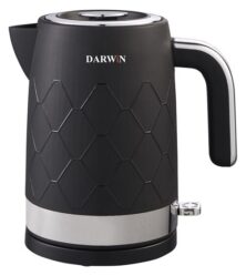 Darwin DRW-122 Μαύρος Βραστήρας 1.7LT 2200W με Περιστρεφόμενη Βάση 360°