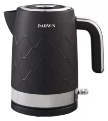 Darwin DRW-122 Μαύρος Βραστήρας 1.7LT 2200W με Περιστρεφόμενη Βάση 360°