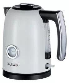 Darwin DRW-110 Κρεμ Μεταλιζέ Βραστήρας 1.7LT 2200W με Περιστρεφόμενη Βάση 360°