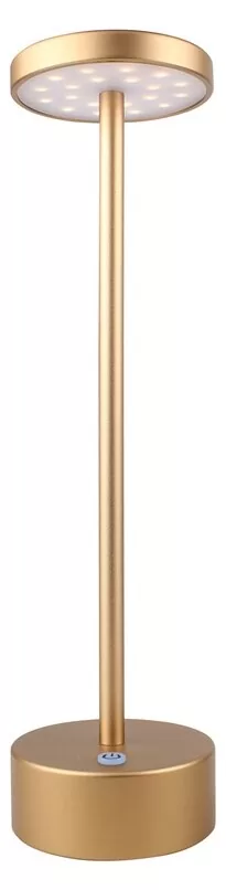 Darwin DRW-220G Χρυσό Φωτιστικό LED 3.5W 30cm Επαναφορτιζόμενο Φυσικό Λευκό