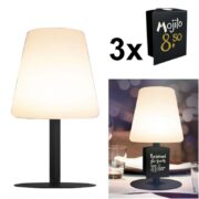 LP-BL-TA Μαύρο Επαναφορτιζόμενο Φωτιστικό LED 4W 27.5cm με 3 Ταμπελάκια 1 LP-BL-TA Μαύρο Επαναφορτιζόμενο Φωτιστικό LED 4W 27.5cm με 3 Ταμπελάκια