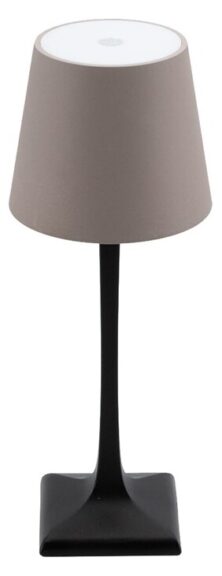 LP-MI-BL-TP Επιτραπέζιο Φωτιστικό LED, Ύψος 28cm, Επαναφορτιζόμενο, Μαύρο/γκρι, Milano, Securit