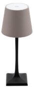 LP-MI-BL-TP Επιτραπέζιο Φωτιστικό LED, Ύψος 28cm, Επαναφορτιζόμενο, Μαύρο/γκρι, Milano, Securit