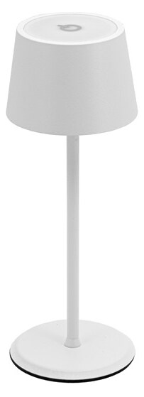 LP-MC-WT Λευκό Micro Επιτραπέζιο Φωτιστικό LED 22cm Επαναφορτιζόμενο Αδιάβροχο Ip54 Θερμό 2700K