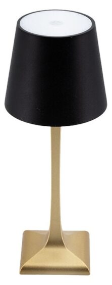LP-RO-GD-BL Επιτραπέζιο Φωτιστικό LED, Ύψος 28cm, Επαναφορτιζόμενο, Χρυσό/ Μαύρο, Rome, Securit
