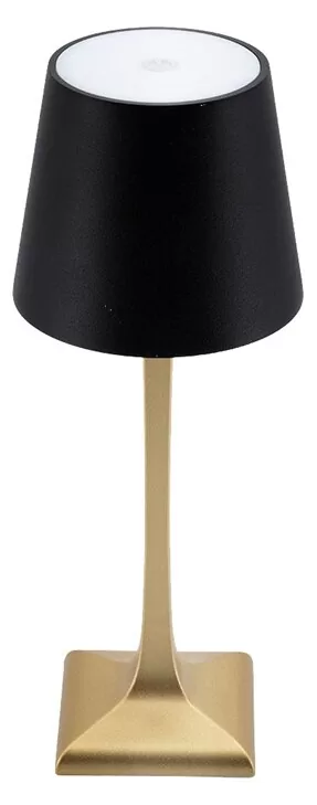 LP-RO-GD-BL Επιτραπέζιο Φωτιστικό LED, Ύψος 28cm, Επαναφορτιζόμενο, Χρυσό/ Μαύρο, Rome, Securit 3 LP-RO-GD-BL Επιτραπέζιο Φωτιστικό LED, Ύψος 28cm, Επαναφορτιζόμενο, Χρυσό/ Μαύρο, Rome, Securit