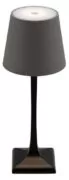LP-MI-BL-TP Επιτραπέζιο Φωτιστικό LED, Ύψος 28cm, Επαναφορτιζόμενο, Μαύρο/γκρι, Milano, Securit 5