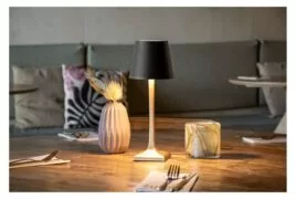 LP-RO-GD-BL Επιτραπέζιο Φωτιστικό LED, Ύψος 28cm, Επαναφορτιζόμενο, Χρυσό/ Μαύρο, Rome, Securit 5
