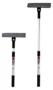 HEYNER καθαριστής τζαμιών 407300, τηλεσκοπικός έως 80cm, ασημί/μαύρος 2