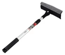 HEYNER καθαριστής τζαμιών 407300, τηλεσκοπικός έως 80cm, ασημί/μαύρος