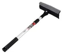 HEYNER καθαριστής τζαμιών 407300, τηλεσκοπικός έως 80cm, ασημί/μαύρος