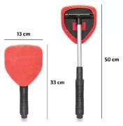 HEYNER βούρτσα με πανί μικροϊνών 407630, πτυσσόμενη έως 50cm, μαύρη/κόκκινη 15 HEYNER βούρτσα με πανί μικροϊνών 407630, πτυσσόμενη έως 50cm, μαύρη/κόκκινη 6