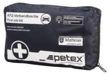 PETEX kit πρώτων βοηθειών για οχήματα 43930004, DIN 13164-2022, μαύρο