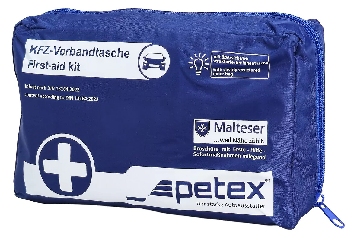 PETEX kit πρώτων βοηθειών για οχήματα 43930005, DIN 13164-2022, μπλε 3 PETEX kit πρώτων βοηθειών για οχήματα 43930005, DIN 13164-2022, μπλε