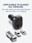 LDNIO FM transmitter & φορτιστής C704Q, USB-C/2x USB, 36W, Bluetooth, μαύρο 12