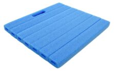 PROPLUS αφρώδες μαξιλάρι γονατίσματος 580012, 30x34.5x2.5cm, μπλε
