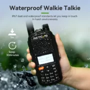 Retevis A61 pompodektis VHF UHF AM FM air band GPS IP67