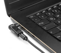 DELOCK αντάπτορας τροφοδοσίας 60012, USB-C σε IBM 7.9x5.5mm, 90°, μαύρος 3