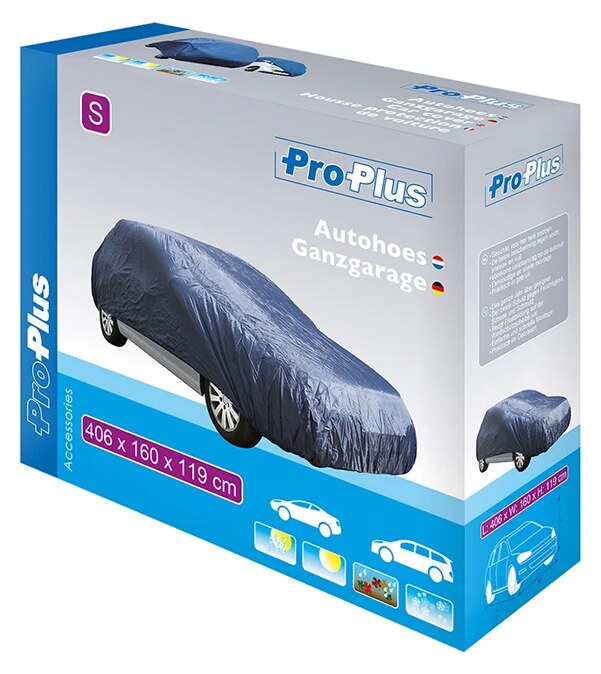 PROPLUS κουκούλα αυτοκινήτου 610089 με θήκη, S 406x160x119cm, μπλε 4 PROPLUS κουκούλα αυτοκινήτου 610089 με θήκη, S 406x160x119cm, μπλε - Image 2