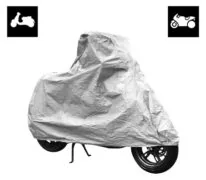 PROPLUS κουκούλα μηχανής 610250 με θήκη, XL 246x104x127cm, ασημί 2
