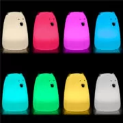 GOOBAY LED φωτιστικό νυκτός πολική αρκούδα 61647, RGB, επαναφορτιζόμενο, λευκό 2