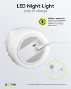 GOOBAY LED φωτιστικό νυκτός πιγκουίνος 61648, RGB, επαναφορτιζόμενο, λευκό 11