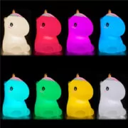 GOOBAY LED φωτιστικό νυκτός μονόκερος 61649, RGB, επαναφορτιζόμενο, λευκό 2