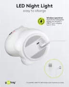 GOOBAY LED φωτιστικό νυκτός μονόκερος 61649, RGB, επαναφορτιζόμενο, λευκό 11