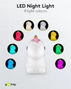 GOOBAY LED φωτιστικό νυκτός μονόκερος 61649, RGB, επαναφορτιζόμενο, λευκό 13