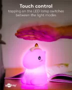 GOOBAY LED φωτιστικό νυκτός μονόκερος 61649, RGB, επαναφορτιζόμενο, λευκό 15