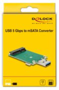 DELOCK αντάπτορας USB σε mSATA 62681, 5Gbps 4