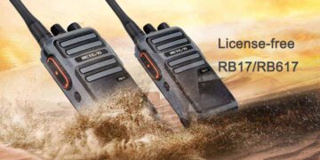 Retevis RB17 pompodektis PMR446 mpataria 4400mAh