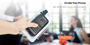 Retevis RB645 mini pompodektis PMR446 Dual PTT