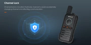 Retevis RB645 mini pompodektis PMR446 Dual PTT