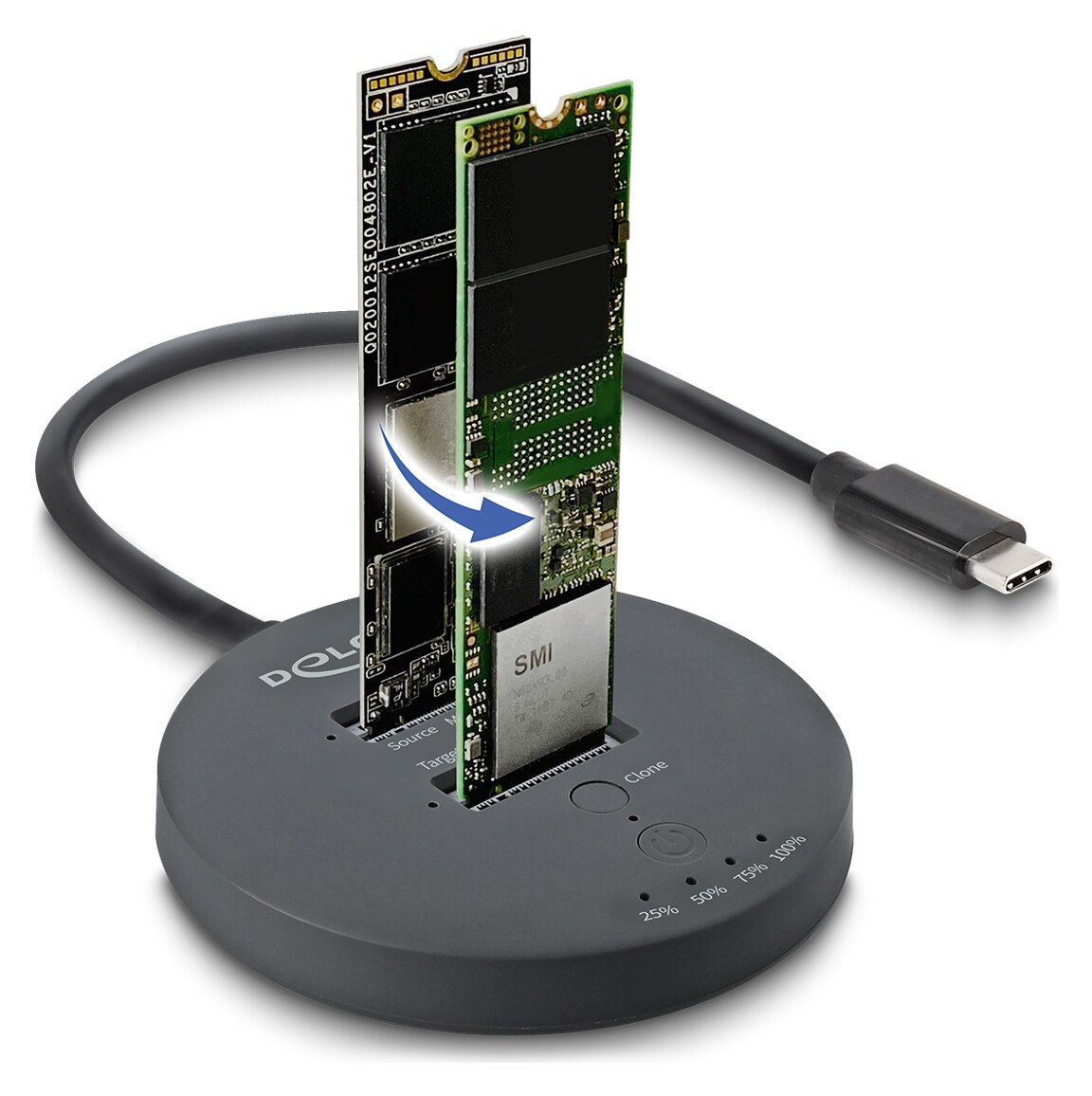 DELOCK docking station για M.2 NVMe PCIe SSD 64364, 2 θέσεων, 20Gbps, clone function, μαύρο 4 DELOCK docking station για M.2 NVMe PCIe SSD 64364, 2 θέσεων, 20Gbps, clone function, μαύρο - Image 2