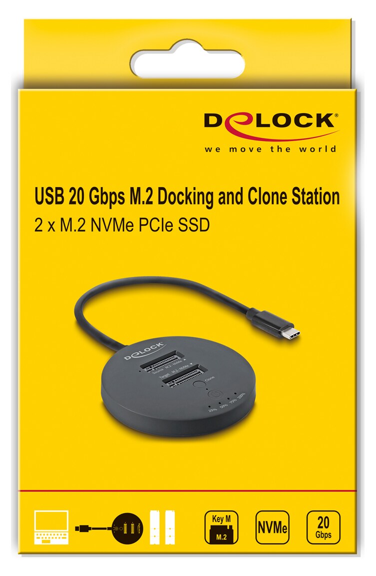 DELOCK docking station για M.2 NVMe PCIe SSD 64364, 2 θέσεων, 20Gbps, clone function, μαύρο 8 DELOCK docking station για M.2 NVMe PCIe SSD 64364, 2 θέσεων, 20Gbps, clone function, μαύρο - Image 6