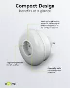 GOOBAY LED φωτιστικό νυκτός 64566 με πρίζα schuko, 6500K, IP20 4