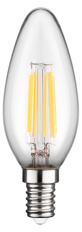 GOOBAY LED λάμπα candle 65393, E14, Filament, 6W, 2700K, 1055lm 3 GOOBAY LED λάμπα candle 65393, E14, Filament, 6W, 2700K, 1055lm