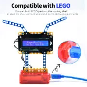 KEYESTUDIO θήκη για Arduino UNO R3 67800277, συμβατή με LEGO, μαύρη 2