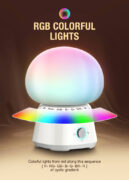 LDNIO LED φωτιστικό νυκτός Y4, RGB, ρυθμιζόμενο, επαναφορτιζόμενο, λευκό 2