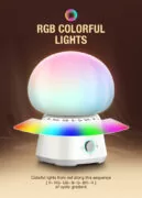 LDNIO LED φωτιστικό νυκτός Y4, RGB, ρυθμιζόμενο, επαναφορτιζόμενο, λευκό 2