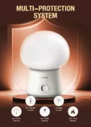 LDNIO LED φωτιστικό νυκτός Y4, RGB, ρυθμιζόμενο, επαναφορτιζόμενο, λευκό 5