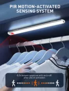 LDNIO LED φωτιστικό τοίχου/ντουλάπας Y6-1 με αισθητήρα κίνησης, 220x42x13mm, λευκό 3