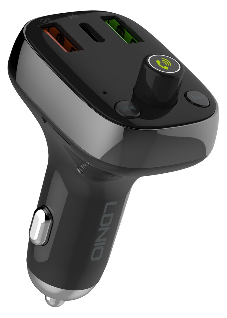 LDNIO FM Transmitter & φορτιστής C704Q, 2x USB/1x USB-C, 36W, Bluetooth, μαύρο 3 LDNIO FM Transmitter & φορτιστής C704Q, 2x USB/1x USB-C, 36W, Bluetooth, μαύρο